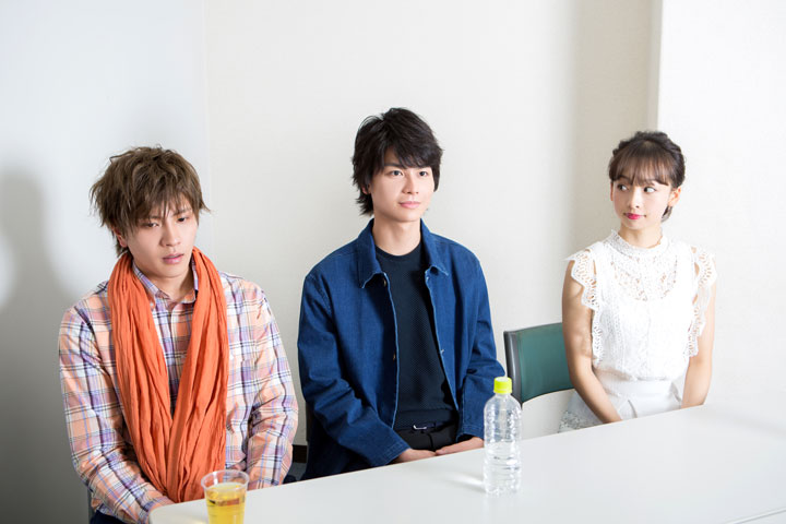 多和田任益、華村あすか、財木琢磨